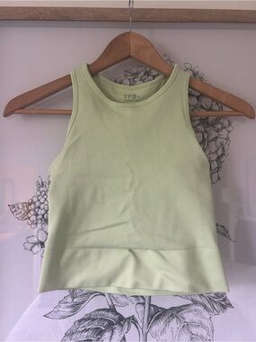 Abercrombie & Fitch (YPB) Pale Lime Ribbed Tank